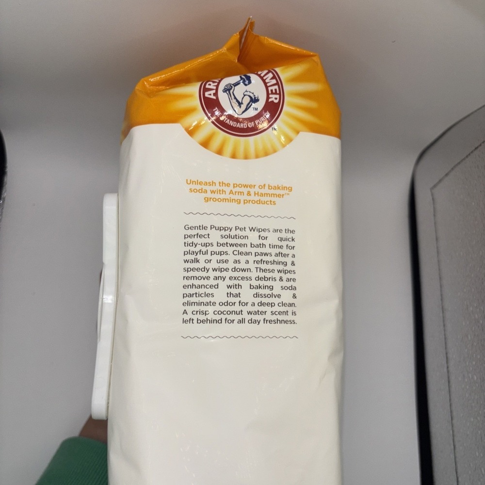 Arm & Hammer Dog Grooming Wipes, 100 Count (Pack of 1), Puppy Wipes - Picture 2 of 3